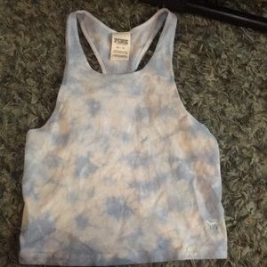 Pink halter crop top